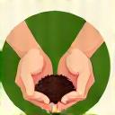 Icon of hands holding soil